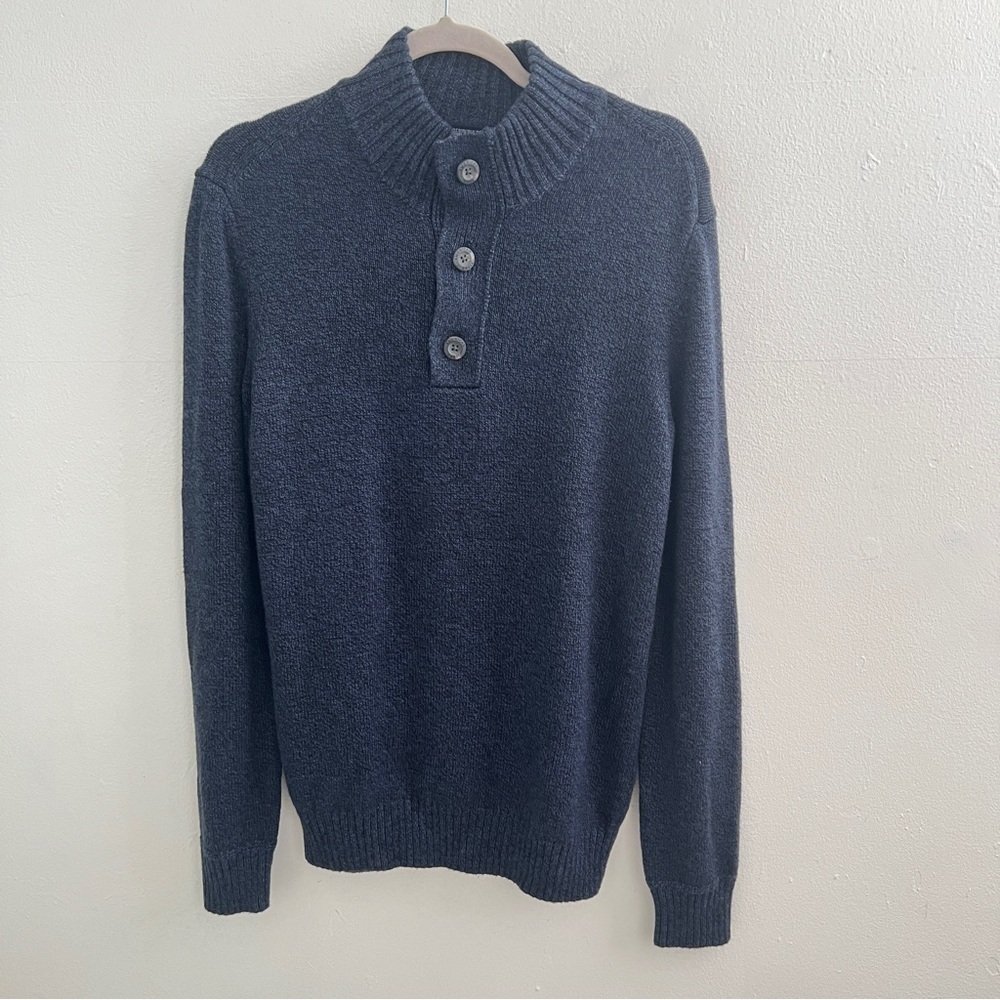 NEW American Eagle wool Sweater mock neck blue SMALL